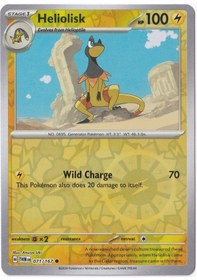 Resim Heliolisk Reverse Holo 071/167 - Twilight Masquerade - Pokemon Kartı Mint 