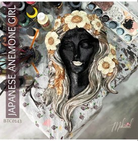 Resim Japon Anemon Kızı Anemon Duvar Vazosu, Dalgalı Çiçek Saçları Mu 