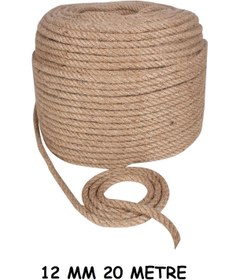 Resim Saatistan 12 Mm Jüt Halat 20 Metre, Dekor ve Dekorasyon Için Kullanışlı Ip 