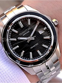 Resim Quantum Sapphire Cizilmez Cam Çelik Kordon 2 Yıl Garantili 10 Atm Erkek Kol Saat EDG.1211.350 