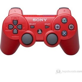 Resim Kırmızı PS3 Oyun Kolu - Wireless Controller 