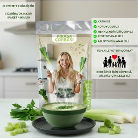 Resim Belu Gıda Atölyesi Pırasa Çorbası 60 gr (4 Porsiyon) Pestisitsiz - Bebek, Çocuk ve Yetişkin Beslenmesine Uygun 