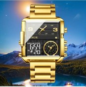 Resim Fochsia Lıge 2025 Altın Siyah Çelik Klasik Elektronik Kol Saati Erkek Kadın Spor Chronograph Hediye Diğer 