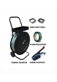 Resim Teknopak 12mm Yeşil Polyester Çemberleme Takımı 