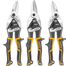 Resim Ingco HTSNK0110 250MM 3 Lü Set Sac Kesme Makası (Sağ-Sol-Düz) 