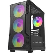 Resim Novahub 4x12cm Rgb Fanlı Speed Atx Kasa, Mesh Panel, Temper, Trbilgisayar 