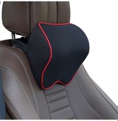 Resim Araba Kafalık Yastık Boyun Yastık Araba Bellek Köpük Servikal Yastık İç Malzemeleri Black Red Edge , Size:memory Foam Pillow Black Red Edge 