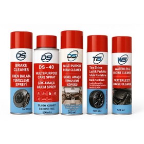 Resim Susuz Motor Temizleyici + Lastik Parlatıcı + Multi Sprey + Temizl 