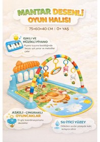 Resim Kutulu Piyanolu Mantar Oyun Halısı 