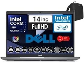 Resim Dell Latitude 5450 Intel Ultra 7 155U 64GB Ddr5 256GB SSD 14" Fhd IPS WINDOWS11PRO Taşınabilir Bilgisayar N012L545014W41+ZETTAÇANTA 