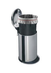 Resim Hailo Topdesign Siyah/Kırmızı Çöp Kovası - 16 L Siyah 