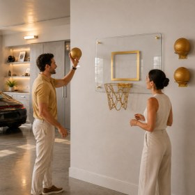 Resim Prime Cam Basketbol Gold - Gold / 47 x 82 x 28 cm / Cam 