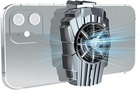 Resim Syrisora ​​Cep Telefonu Soğutucu Soğutma Fanı Gamepad Tutucu Braketi Fan Radyatör (Siyah siyah) 