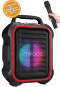 Resim Mikado 15W El ve Kafa Mikrofonlu USB/SD Bluetoothlu Toplantı-Parti Hoparlör Taşınabilir Taziye Hoparlörü 