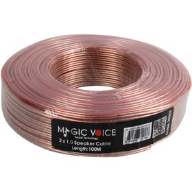 Resim 2X1.0 ŞEFFAF 100 METRE HOPARLÖR KABLOSU (4107) 