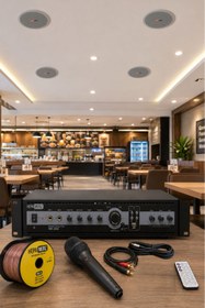 Resim Lastvoice Maxx Paket-1 Tavan Hoparlörü Ve 3 Bölgeli Anfi Ses Sistemi Paketi (FULL SET) 