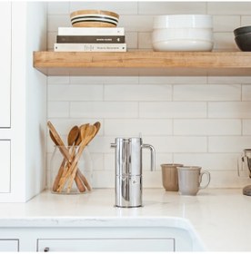 Resim Grosche Milano Stella Aroma Çelik Moka Pot Gümüş 4 Cup 