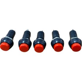 Resim Universal Mini Anahtar Buton Kalıcı Kırmızı Düğme 05-Bu5-1r 5 Adet Fiyatı 