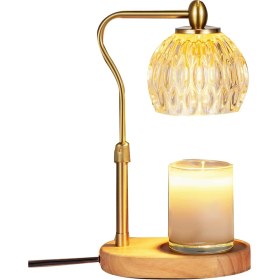 Resim Talent Mum Isıtıcı, Zamanlayıcılı ve Dimmerli Mum Isıtıcı Lamba Mum Isıtıcı Yüksekliği Ayarlanabilir Kokulu Mumlar Us Plug Siyah (Yurt Dışından) 