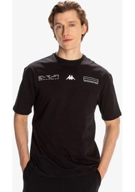 Resim Kappa Authentic Alvin Erkek Siyah T-shirt 341r3hw-005 Siyah 