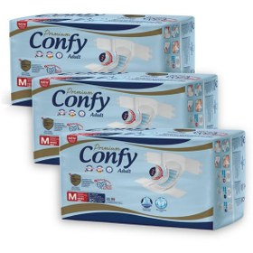 Resim Confy Adult Yetişkin Bezi Medium 30 Adet X 3 Paket 
