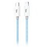 Resim Bix T3CL Type-C to Lightning iPhone 27W Örgülü Hızlı Şarj ve Data Kablosu 1 M Mavi 