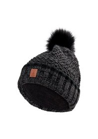 Resim Deer Hunter Deerhunter Lady Knitted Ponponlu Siyah Kadın Bere Siyah 