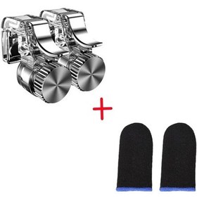 Resim 01 Set2-1pair Oyun Tetik 2 Adet Oyun Parmak Kol Seti Gamepad Pubg Düğme Kolu Shooter Oyun Joystick Gamepad 