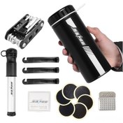 Resim Ranyeek 14'ü 1 Arada Bisiklet Tamir Seti - Su Geçirmez 750ml Saklama Şişeli Mini Pompa Ve Aksesuarlar Alet Seti 