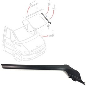 Resim Fordyokyok Transit Ön Cam Diş Direk Plastiği Sol 2001-2006 