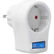 Resim Powermaster Pm-16816 Anahtarlı Akım Korumalı Tekli Priz 10 Amper - 2510 Watt Tekli Beyaz 