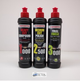 Resim Menzerna 1000 2500 3000 Pasta Hare Seti 250 ML N11.2897 