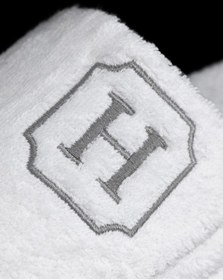 Resim H Harf Havlu Banyo Ev Otel Lohusa Terliği Kalın Taban Terlik 