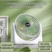Resim Polham 1200mah Ultra Ferahlatıcı Masaüstü Vantilatör, Portatif, Taşınabilir Hafif Fan, Ofis, Ev Için 