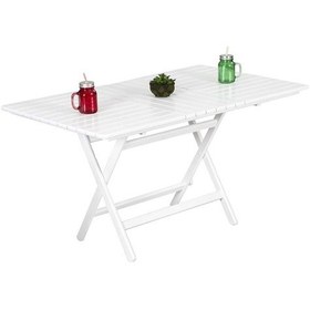 Resim Bahçeci Atina masa 60x60 Beyaz 