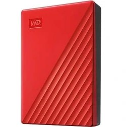 Resim Wd 4tb My Passport Taşınabilir Harici Hard Disk, Kırmızı, BPKJ0040BRD, Wesn 