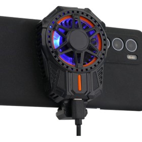 Resim LENSUN SL-1 Pubg Derece Göstergeli Radyatörlü Aliminyum Manyetik Hızlı Soğutma Özellikli Telefon Soğutucu 