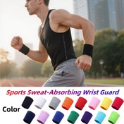 Resim 1 Adet, Ter Emici Bileklikler - Esnek Kumaş, Spor, Fitness ve Egzersiz için Nefes Alabilir Nem Tutucu Bantlar - Erkek Moda Aksesuarları, Antrenman İçin Elastik Band, 15 Canlı Renkte Erkek ve Kadın Ter Bandı 