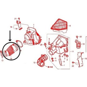 Resim Honda Crv 1.6 I-Dtec Dizel Hava Filtre Borusu 17228R5Zg01 523832071 