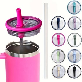 Resim 1 Adet Tek Elle Kullanılabilir, 40oz Sızdırmaz Kapaklı, Kolay Kurulumlu, Dayanıklı PP Malzemeli Taşınabilir Su Şişesi - Yedek Kapağı Seti 