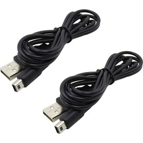 Resim 2 adet 4FT 3DS 2DS DSi Şarj Kablosu Güç USB Şarj Kablosu Nintendo Yeni 3DS XL / Yeni 3DS / 3DS XL / 3DS / Yeni 2DS XL / Yeni 2DS / 2DS XL / 2DS / DSi / DSi XL ile Uyumlu, Siyah 