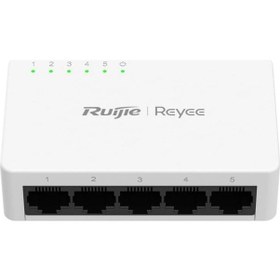 Resim Ruijie Reyee Rg-es05g-l 5 Portlu 10-100-1000 Gigabit Tak Çal Tak Çalıştır Switch Plastik Kasa 