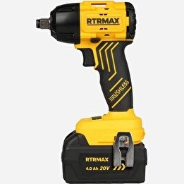 Resim Rtrmax RTS5030 Akülü Kömürsüz 20V 4Ah 350Nm Çift Akülü Somun Sıkma 