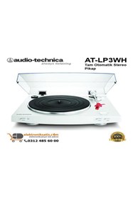 Resim Audio Technica At-Lp3Wh Tam Otomatik Stereo Pikap 