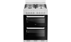 Resim Beko Fd 410 Çift Bölmeli Beyaz Ocaklı Fırın 