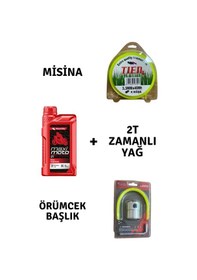 Resim Motorlu Tırpan Seti Misina-örümcek Başlık-yağ 