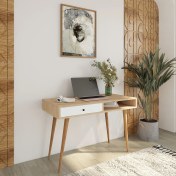 Resim Bimossa S5120 Janus Çalışma Masası Çekmeceli Sepet-Beyaz 