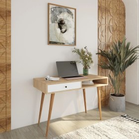 Resim Bimossa S5120 Janus Çalışma Masası Çekmeceli Sepet-Beyaz 