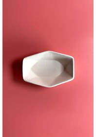 Resim Altıgen Çerezlik - Seramik Bisküvi Ham Ürün 