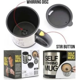 Resim Karıştırıcı Özellikli Mikser Kupa Bardak Self Stirring Mug (5263) 